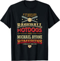 Baseball, Hotdogs and Michael Byrne Prospect Baseball Fan Apparel | Premium Quality