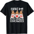 Valentines Day 4th Grade Teacher I love My Gnomes T Shirt for Men Women Kids T Shirt Streetwear Style Hot Right Now