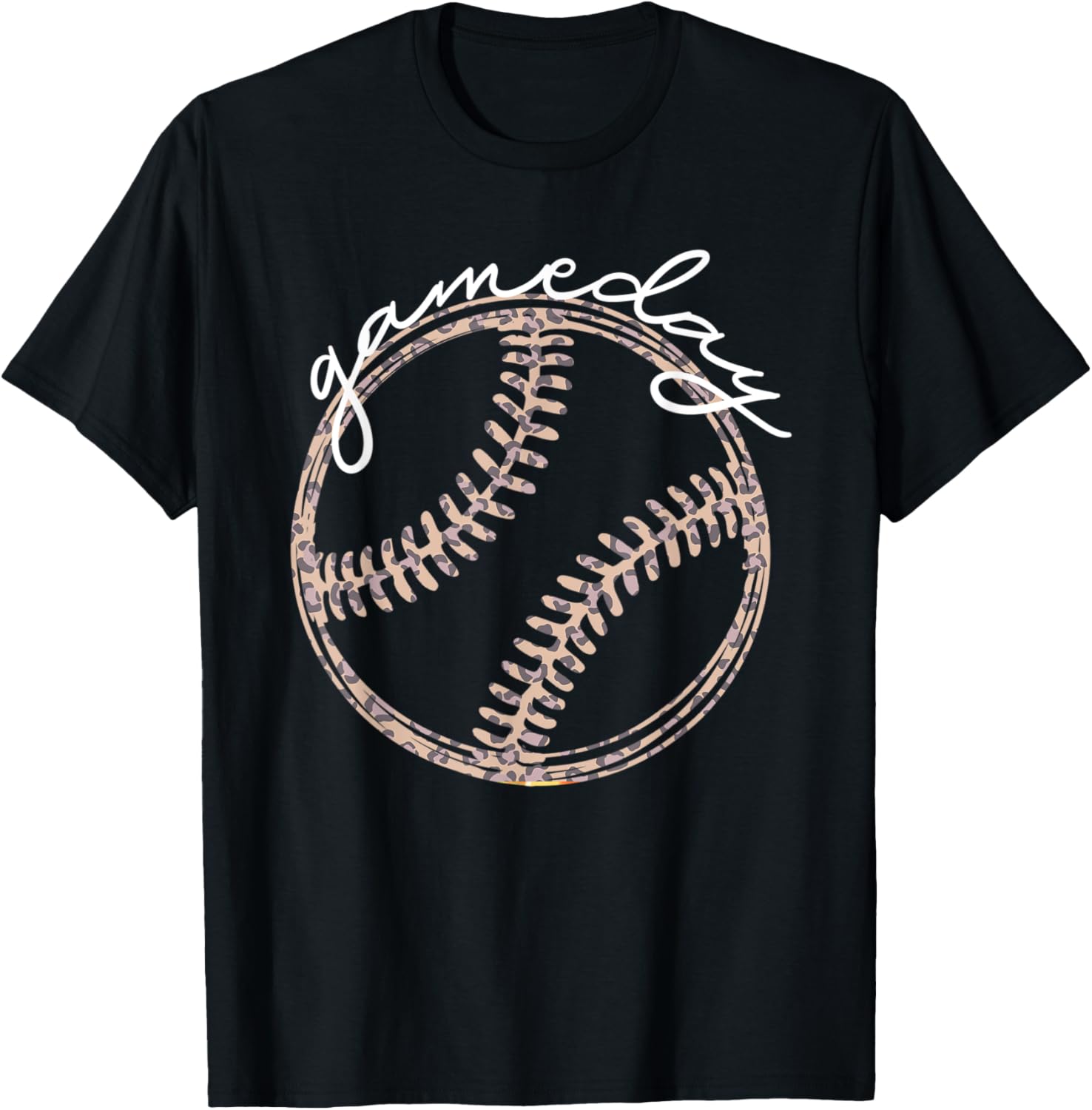 Game Day Baseball Cute Softball Leopard Life Mom Women Apparel Streetwear Style Gift Ready