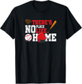 Baseball T-Shirt There's No Place Like Home Ball Bat Glove T-Shirt | US Viral Pick | Customer Favorite
