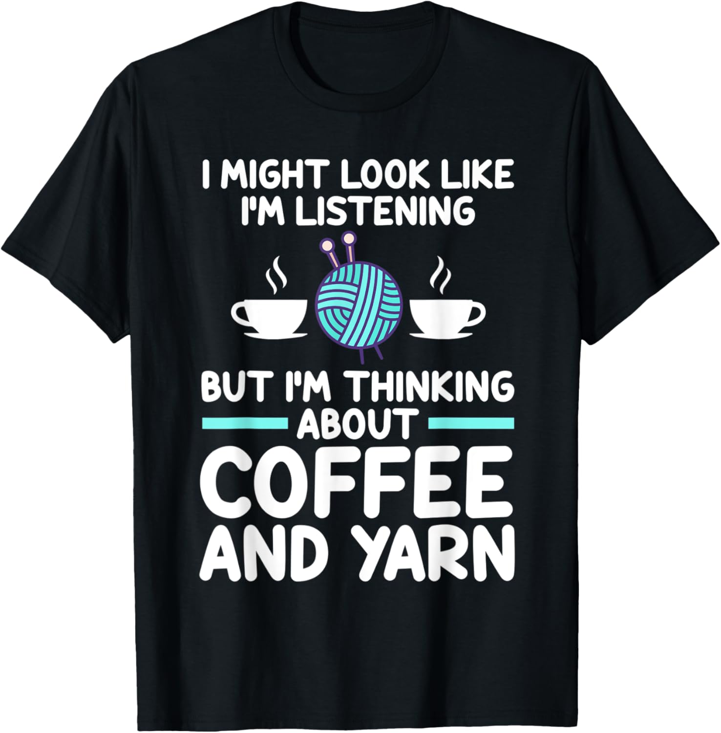 I'm thinking about coffee and yarn coffee lover Yarn Supply | Top Rated | Customer Favorite