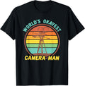 World's Okayest Camera Man Funny Retro Filmmaker Apparel | US Viral Style | Must-Have Style