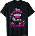 Heaven is Beautiful Place My STEPDAD Angel Memorial Family Apparel | Bestseller Style | Aesthetic Casual Look