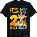 It s My 2nd Birthday Leopard Cheetah 2 Year Old Birthday Par Apparel Trending US Gift Ready