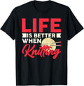 Life Is Better When Knitting Crochet Knitter Knit Yarn Yarn Supply | Trending 2025 | High CTR Title