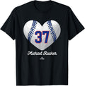 Baseball Heart Number Michael Rucker Chicago MLBPA Apparel | Premium Quality