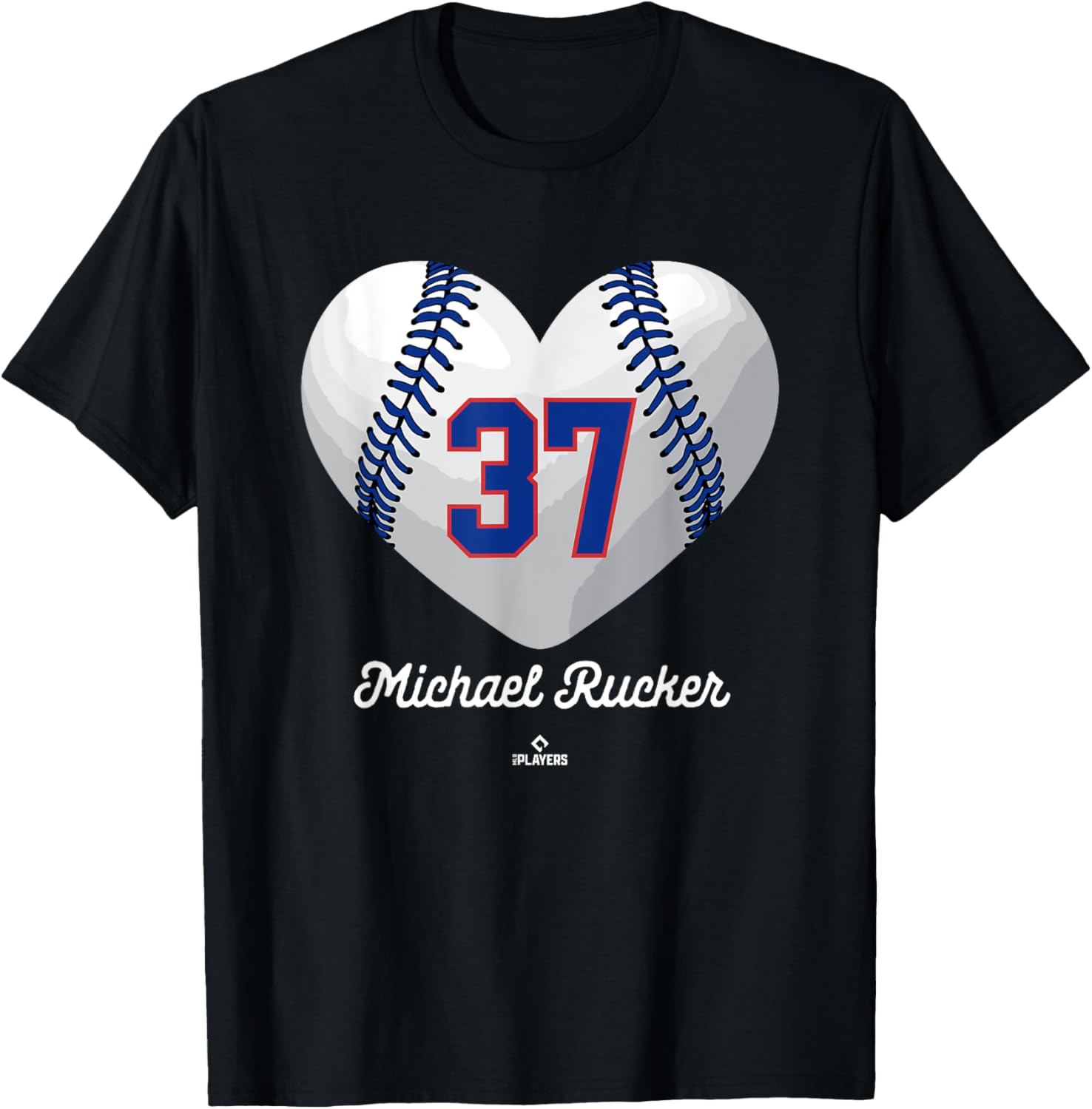 Baseball Heart Number Michael Rucker Chicago MLBPA Apparel | Premium Quality
