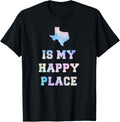 Texas Is My Happy Place Watercolor State Love Shirt T-Shirt | Google Shopping Optimized | Aesthetic Casual Look