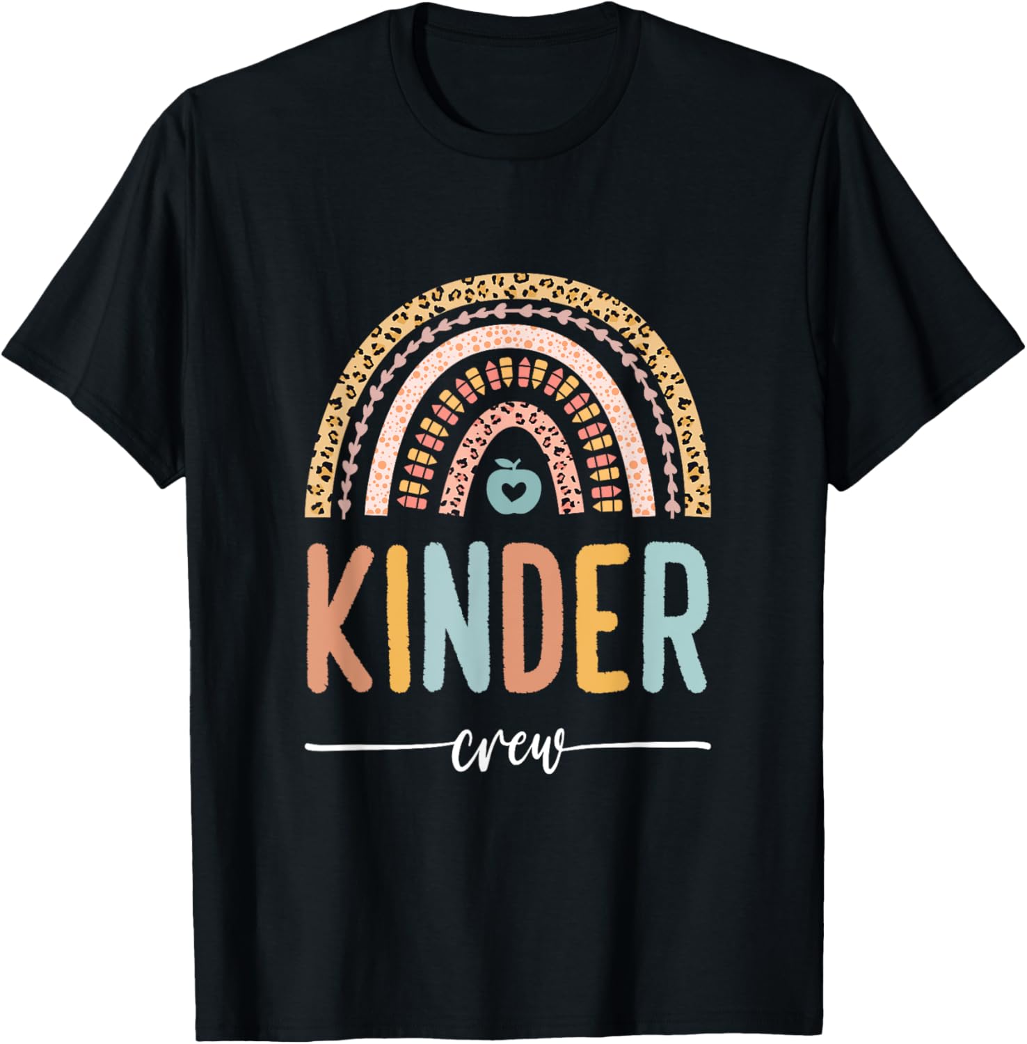 Kinder Crew Kindergarten Teacher Rainbow 1st day of school T Shirt for Men Women Kids T Shirt High Search Demand Gift Re