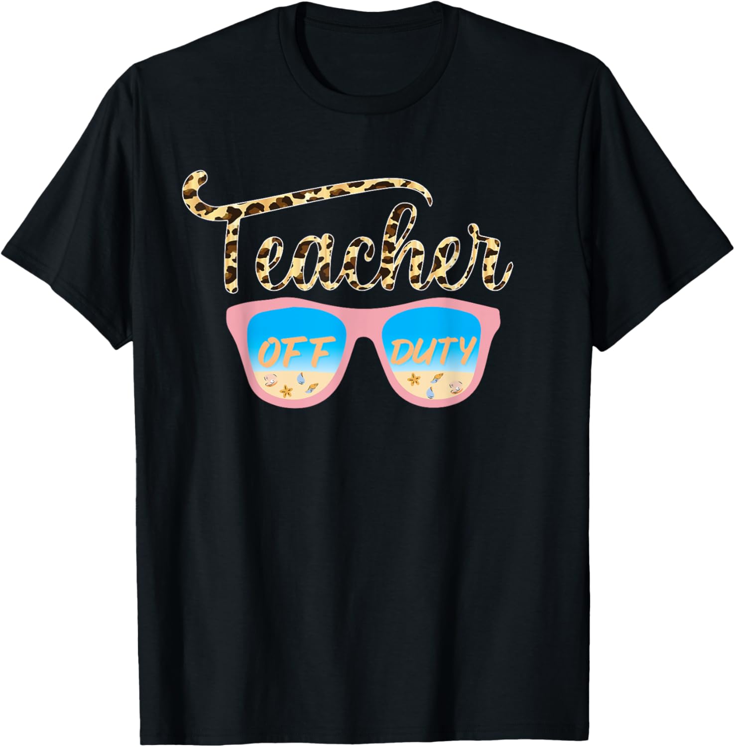 Teacher Off Duty Last Day Of School Cheetah Teacher Off Duty Apparel Premium Print Gift Ready