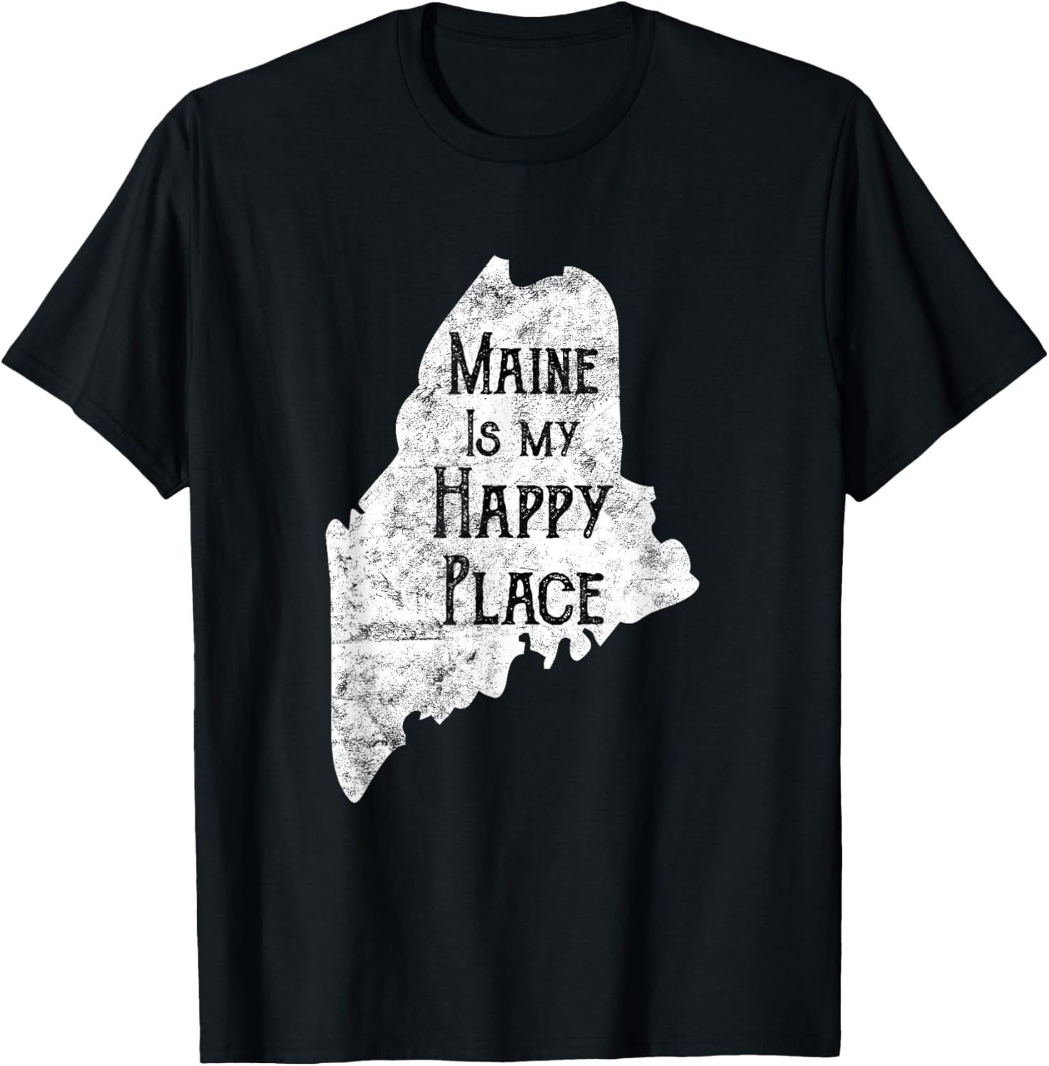 Distressed Maine Is My Happy Place Apparel | Premium Quality | High CTR Boost