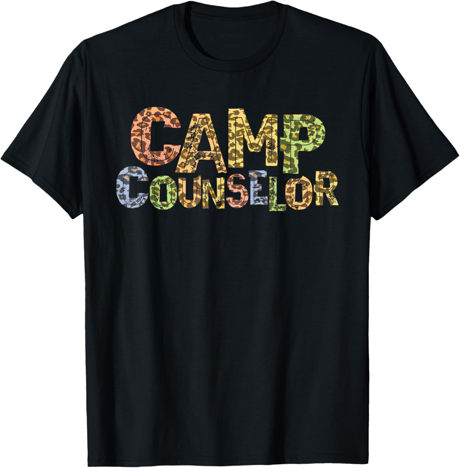 Funny CAMP COUNSELOR Leopard Print Summer Teacher Instructor Apparel Trending US Best Seller Look