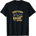 Knitting Through The Snow Funny Christmas Yarn Holiday Yarn Supply | Viral US Pick | Perfect for Crafters