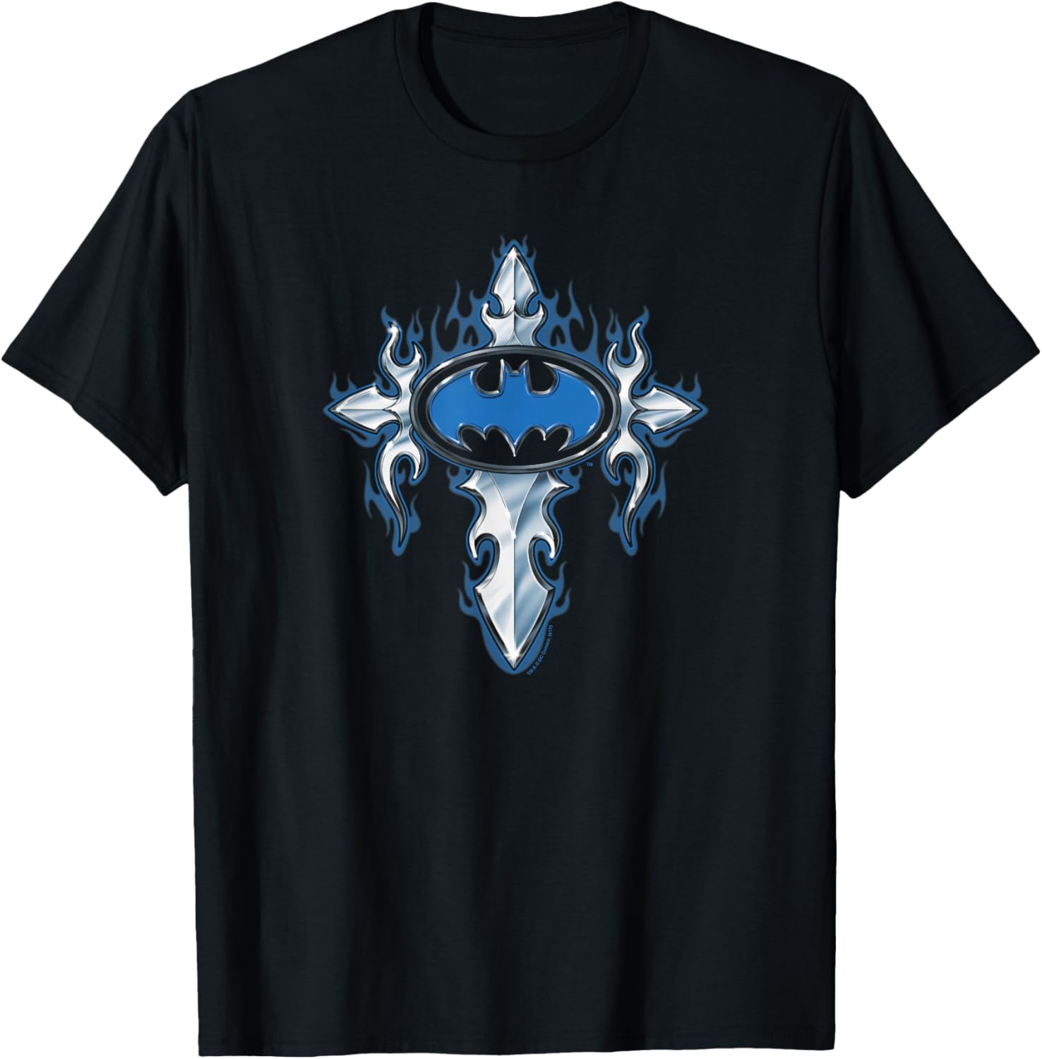 Batman Gothic Steel Logo T Shirt T-Shirt | Viral Streetwear Style