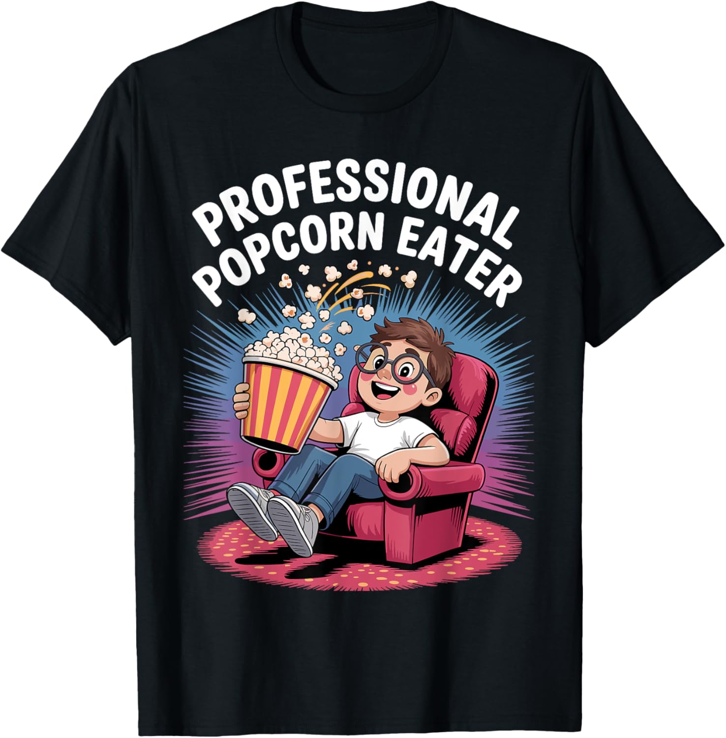 Funny Popcorn Themed for Men Women Adults Kids Popcorn Lover Apparel | US Viral Style | Comfort Daily Wear