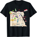 Egypt map with the major cities, Tourist places, attractions Apparel | High Search Volume | Daily Wear Essential