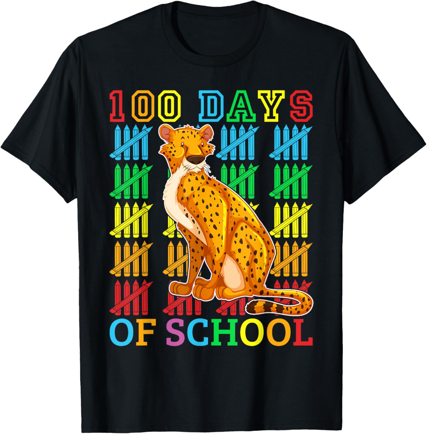 100 Days of School Cheetah Lover Boys Girls Apparel Trending US US Top Pick