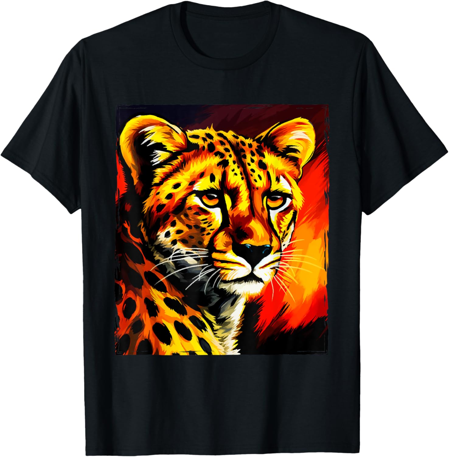 Cheetah Portrait Animal Head Pop Art Apparel Trending US Best Seller Look