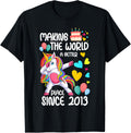 Unicorn Birthday Making the world a better place since 2017 Apparel | High Search Volume | High CTR Boost