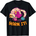 Funny Knitters Yarn It Cat Tangled In Yarn Cat Lovers Yarn T-Shirt for Men Women Kids T-Shirt | Trending 2025 | Best ...