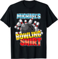 Mens Michael's Bowling Shirt - Personalized Bowling T-Shirt | Viral Streetwear Style