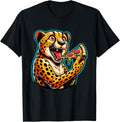 Cheetah Eating Pizza Cute Animal Funny Apparel Viral TikTok Find Gift Ready