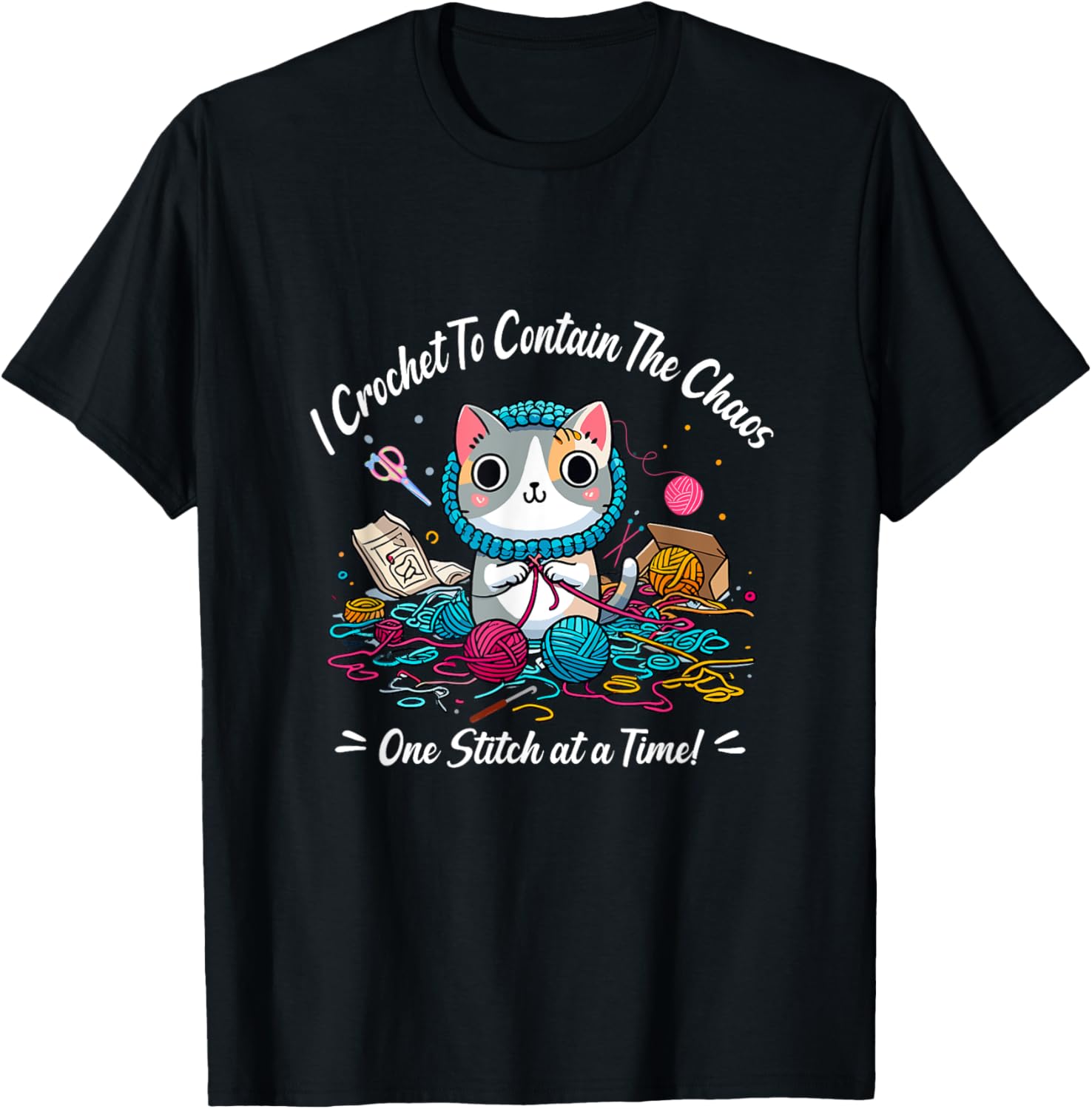 Funny Crochet Graphic Theme Tee Shirts Yarn Crochet Lover T-Shirt | Viral US Pick | Customer Favorite