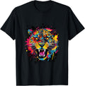 Cheetah Head Splat Pop Art Portrait Apparel Comfort Fit Everyday Wear