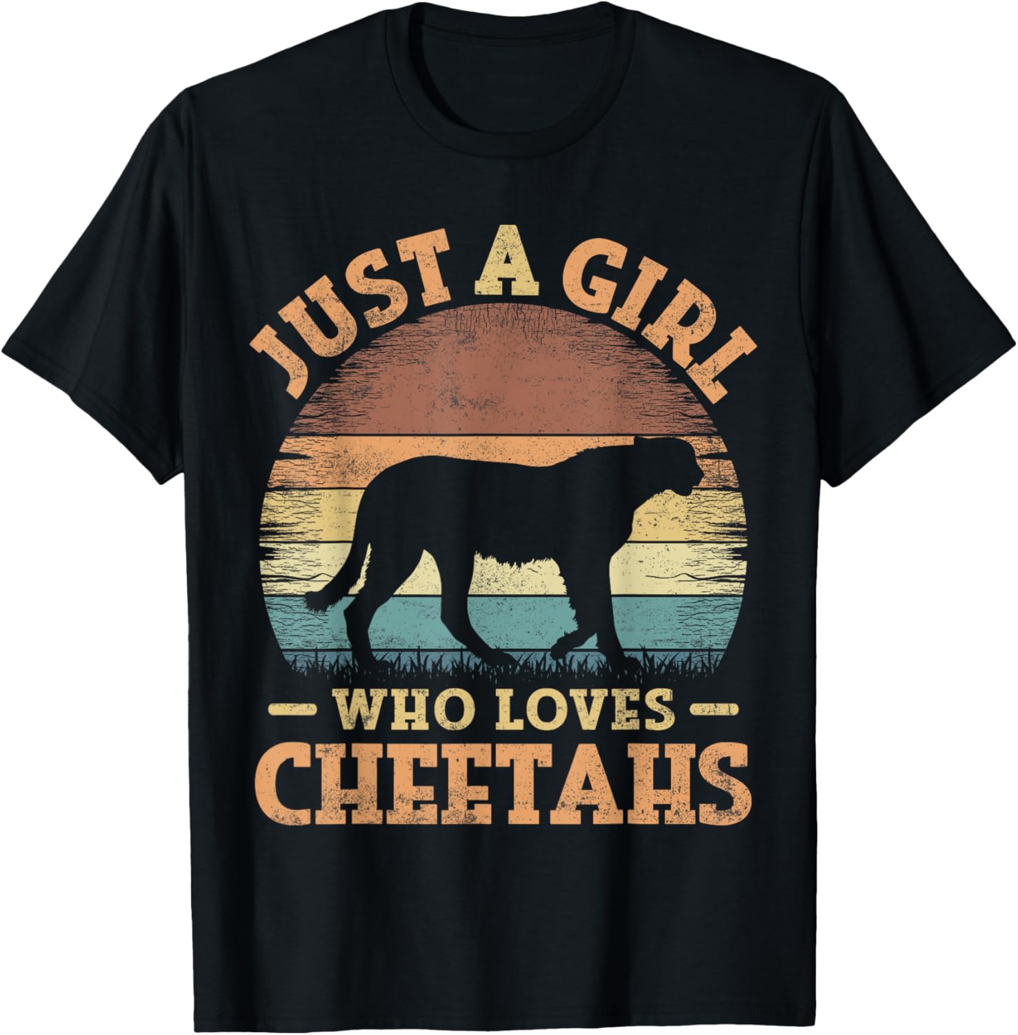 Cheetah Vintage Just A Girl Who Loves Cheetahs Apparel Trending US Fan Favorite