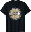 Mom Cheetah Leopard Print Circle Love Patience Caring Black Apparel Premium Print Best Seller Look