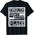 The Gym Is My Happy Place - Fitness Athlete T Shirt T-Shirt | US Viral Pick | Customer Favorite