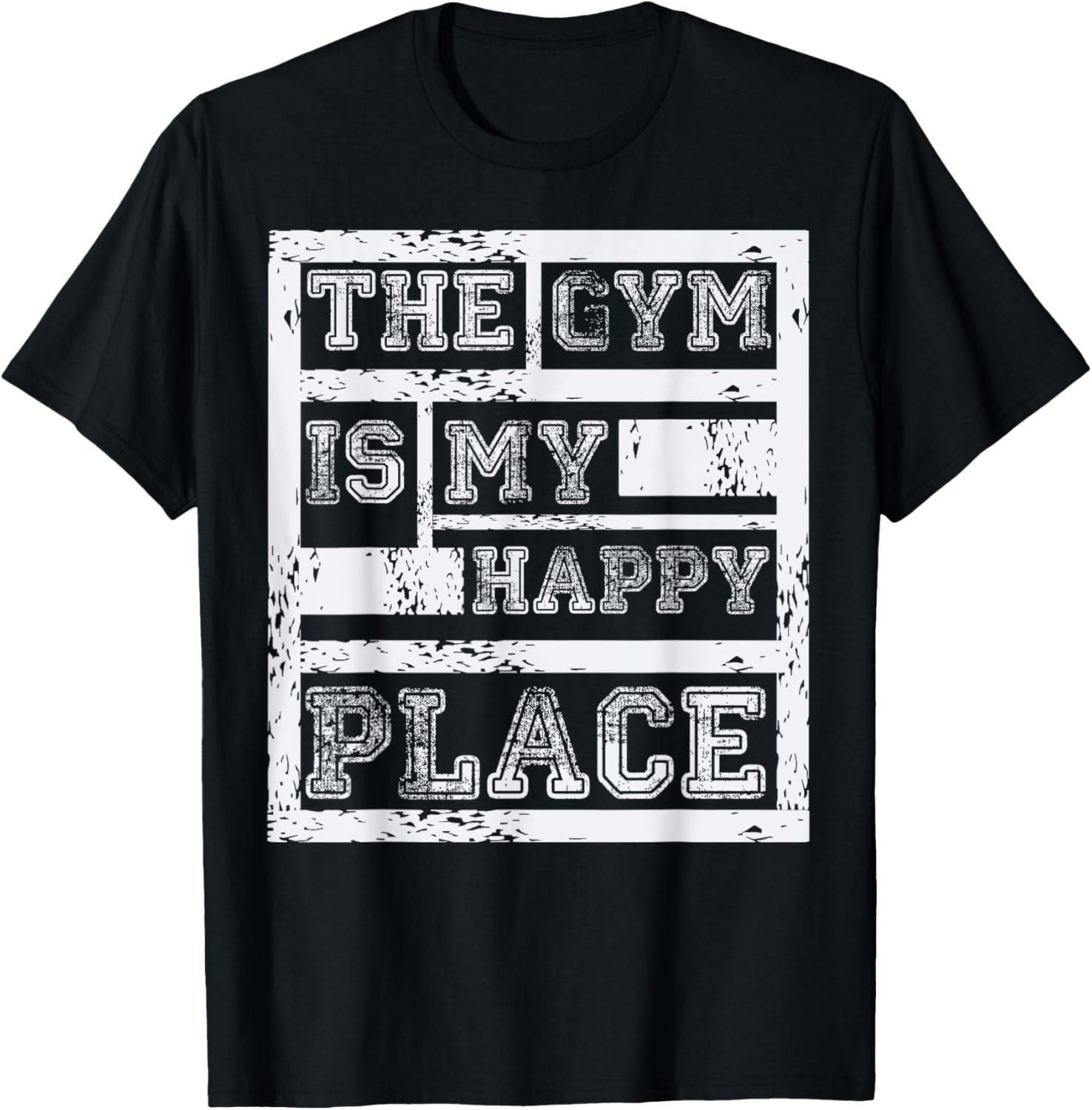 The Gym Is My Happy Place - Fitness Athlete T Shirt T-Shirt | US Viral Pick | Customer Favorite