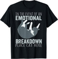In the Event of an Emotional Breakdown Place Cat Here Funny T-Shirt for Men Women Kids T-Shirt | Premium Quality | Aesthetic Casual Look