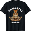 Cheetah Namastay Sober Narcotics Anonymous Buddha Mediation Apparel Comfort Fit Gift Ready