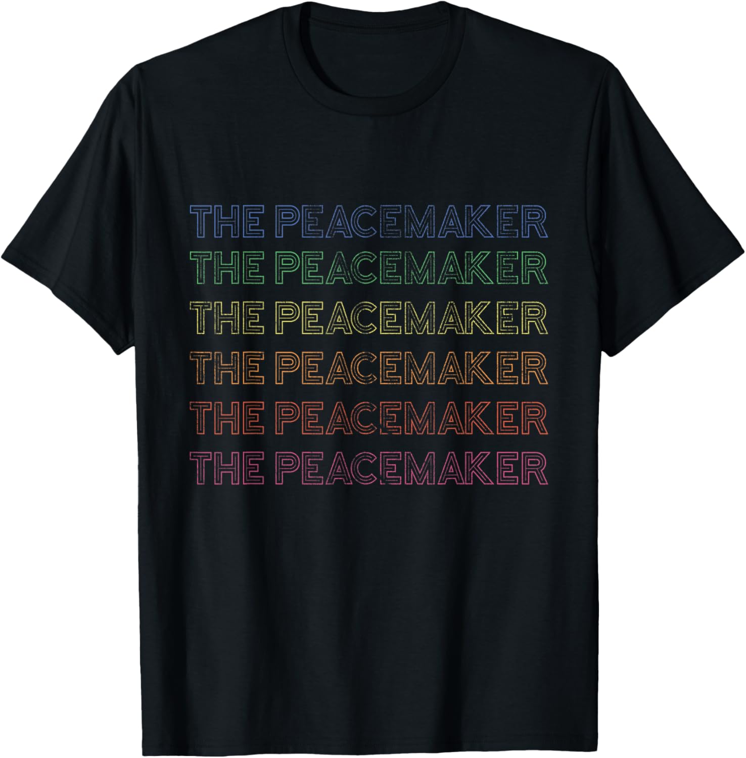 Peace Maker Enneagram 9 Mediator, Rainbow Distressed Apparel | Trending 2025 | Perfect Gift Idea