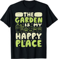 The Garden Is My Happy Place Gardening Gardener Apparel | Google Shopping Optimized | Daily Wear Essential