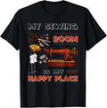 Vintage My Sewing Room Is My Happy Place Machine Quilter Apparel | Google Shopping Optimized | Daily Wear Essential