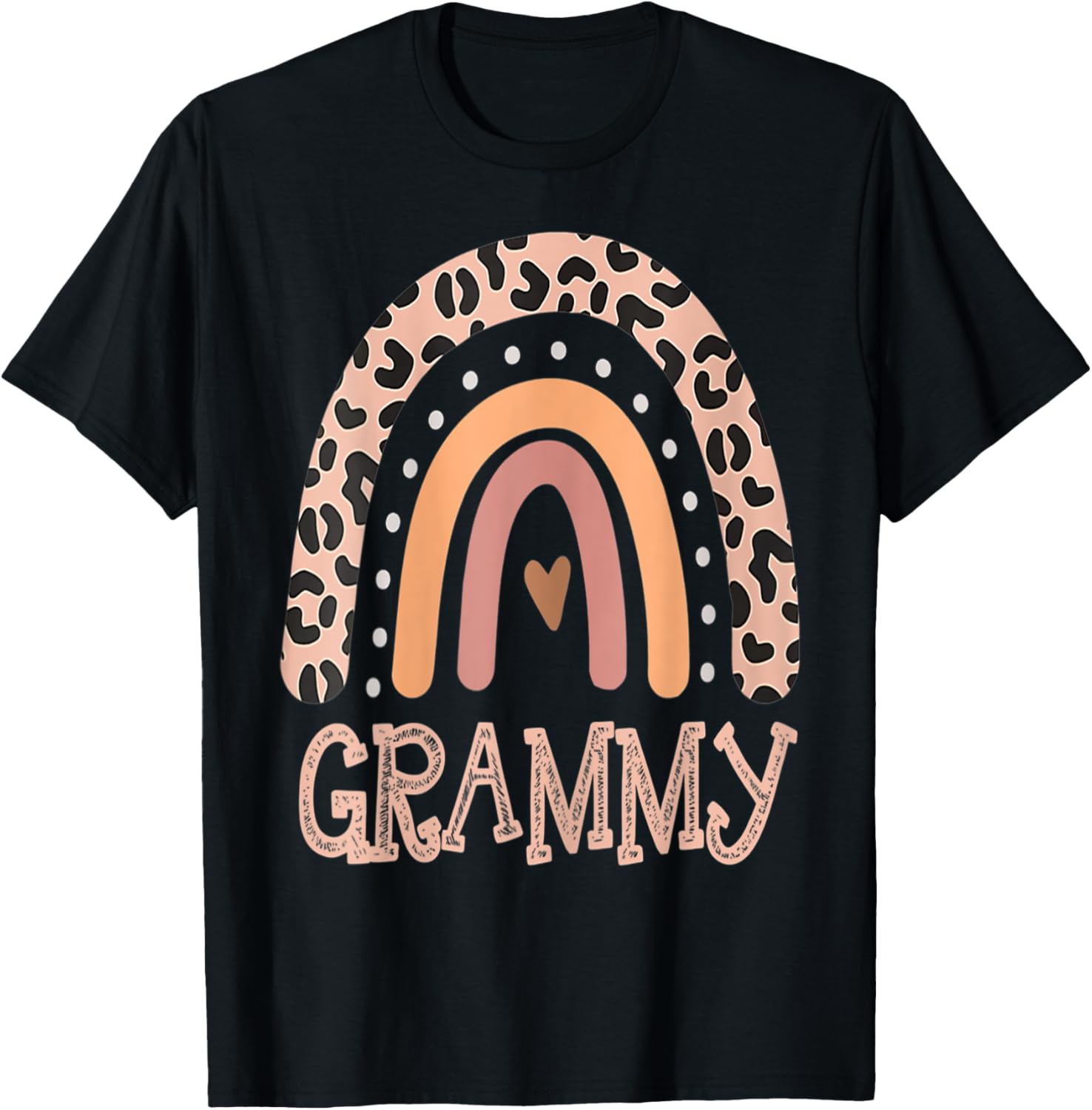 Womens Grammy Life Leopard Rainbow Cheetah Print Grammy Apparel Premium Print Gift Ready