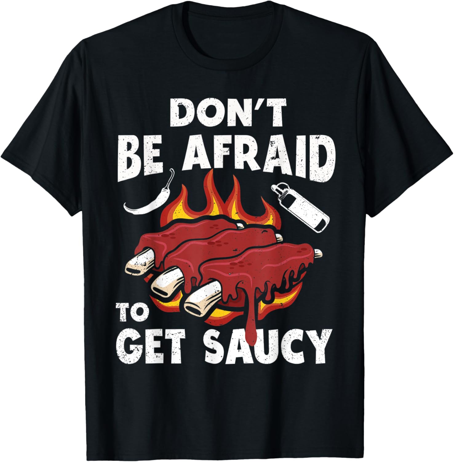 Barbecue Get Saucy Grilling BBQ Maker Eater Barbecue Lover Apparel | Premium Quality | Aesthetic Fit