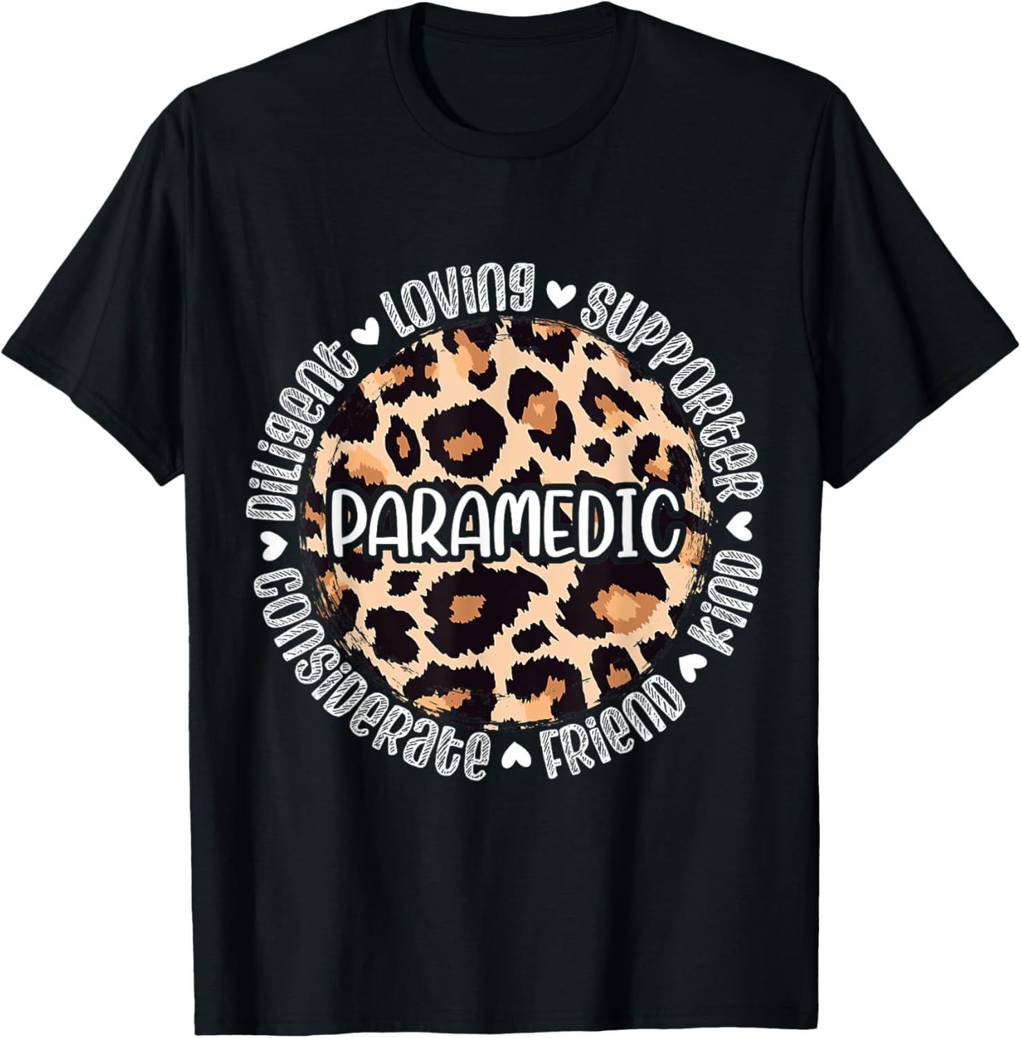 Leopard Cheetah Print Paramedic EMS Appreciation Apparel Streetwear Style Fan Favorite