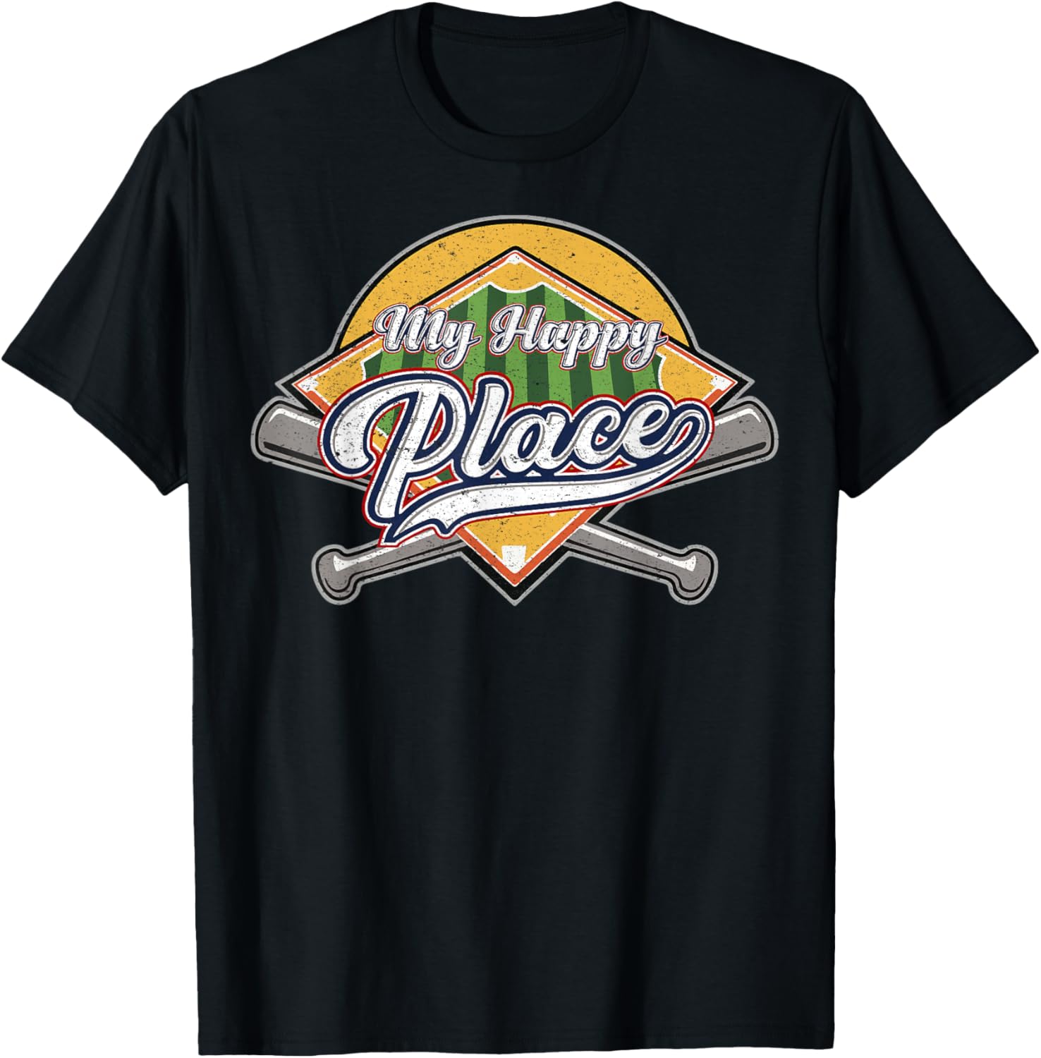 My Happy Place Ballpark Baseball Player Apparel | Trending 2025 | Aesthetic Casual Look