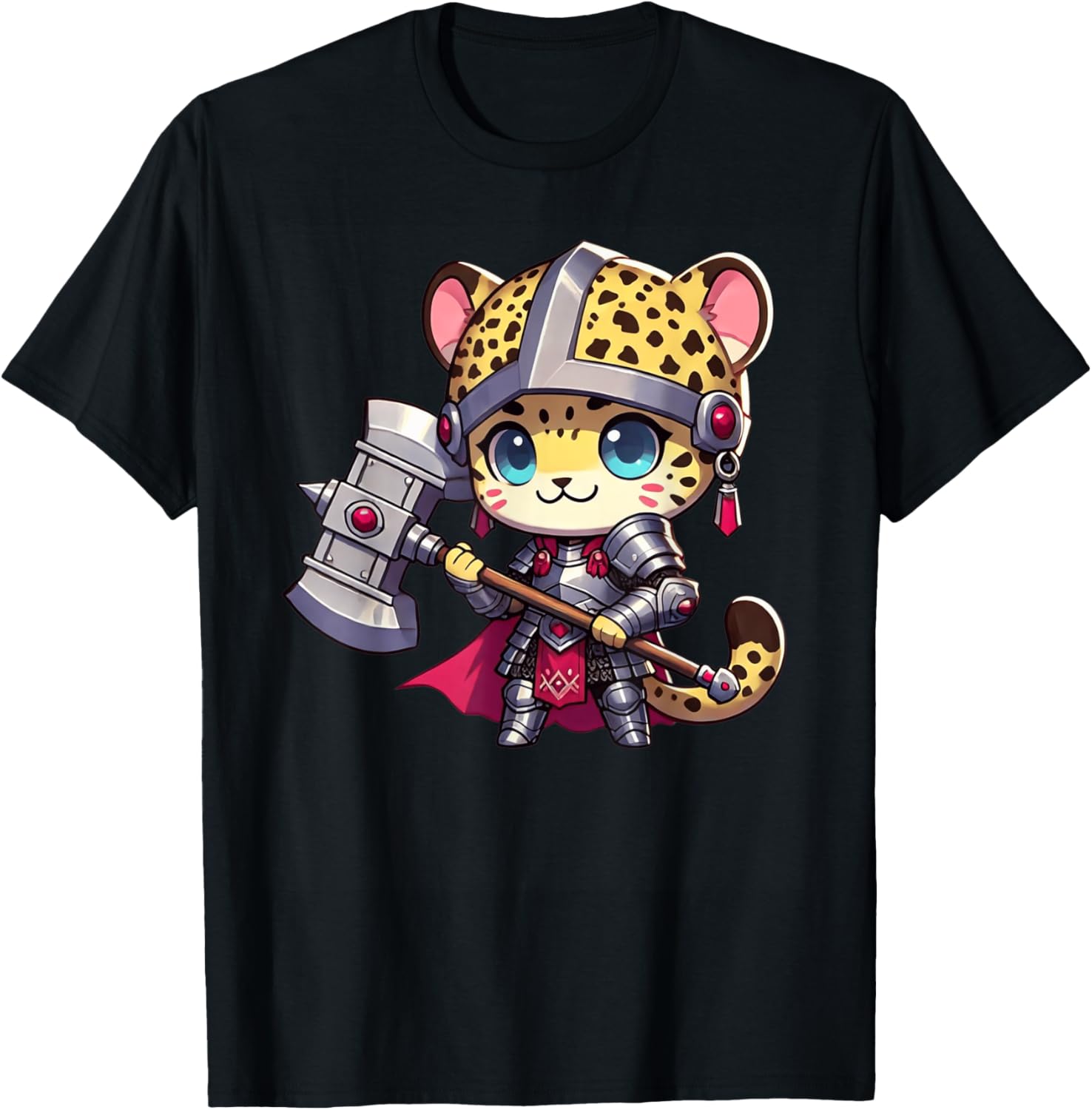 Anime Lover Japanese Art Animal Armored Warrior Cheetah Apparel Comfort Fit Everyday Wear