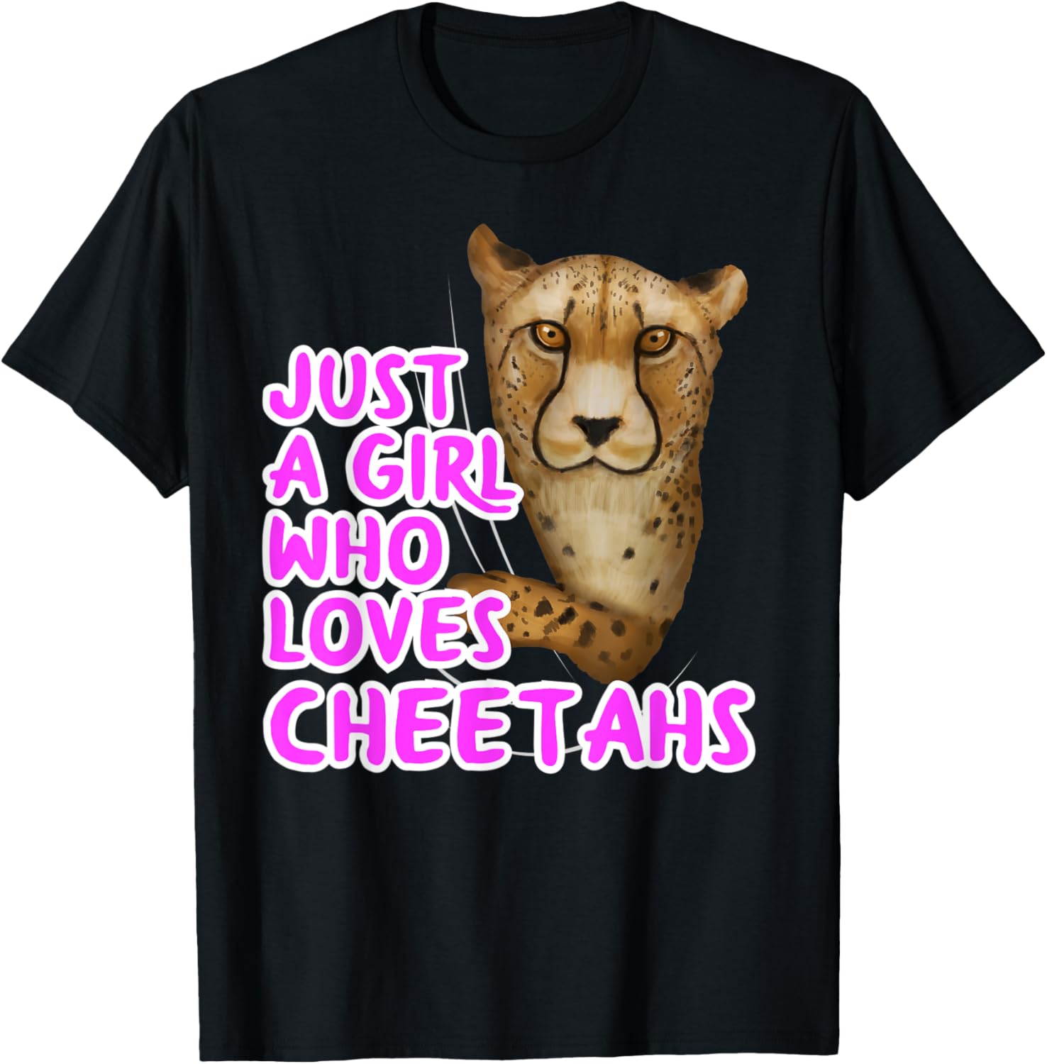 Just A Girl Who Loves Cheetahs Clothes Women Gift Cheetah Apparel Trending US US Top Pick