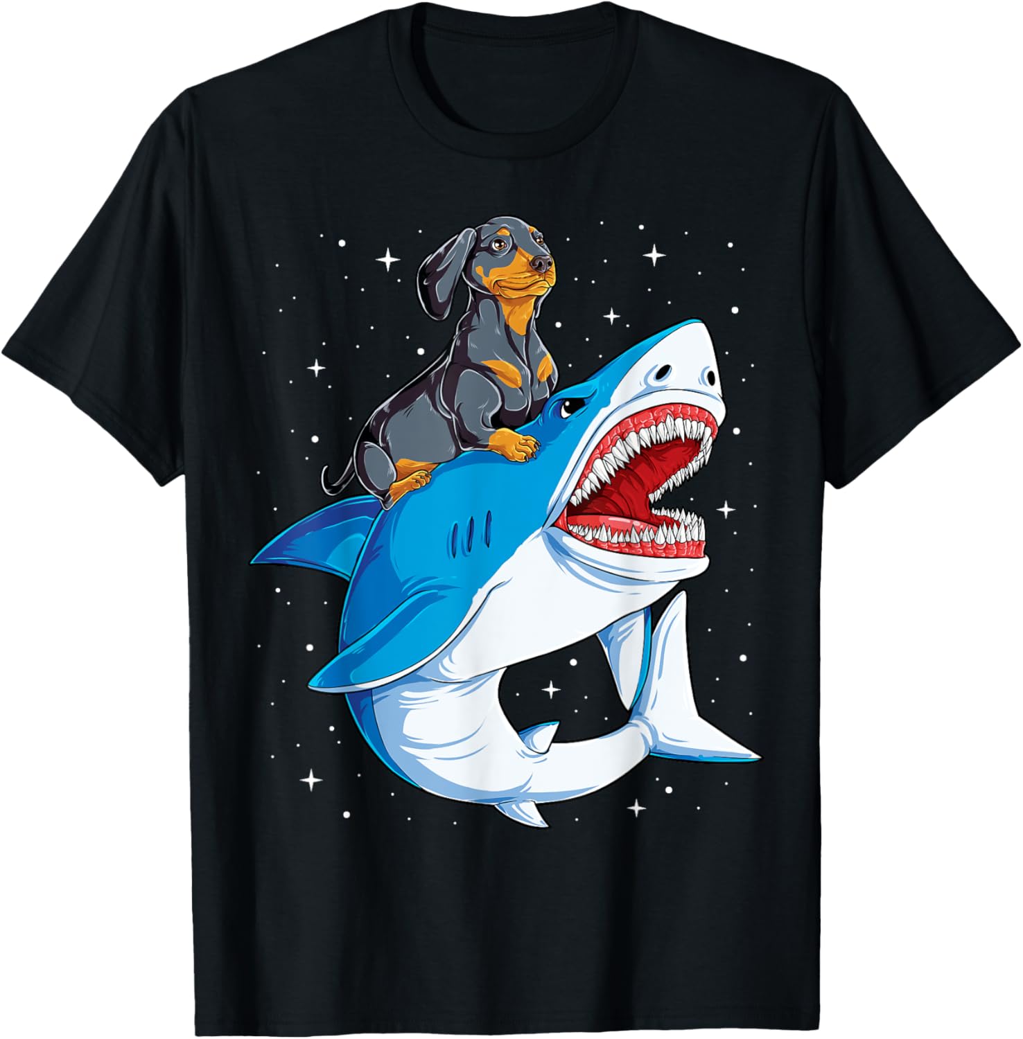 Dachshund Shark Kids Boys Men Space Galaxy Jawsome Gifts Apparel | Trending 2025 | Customer Favorite
