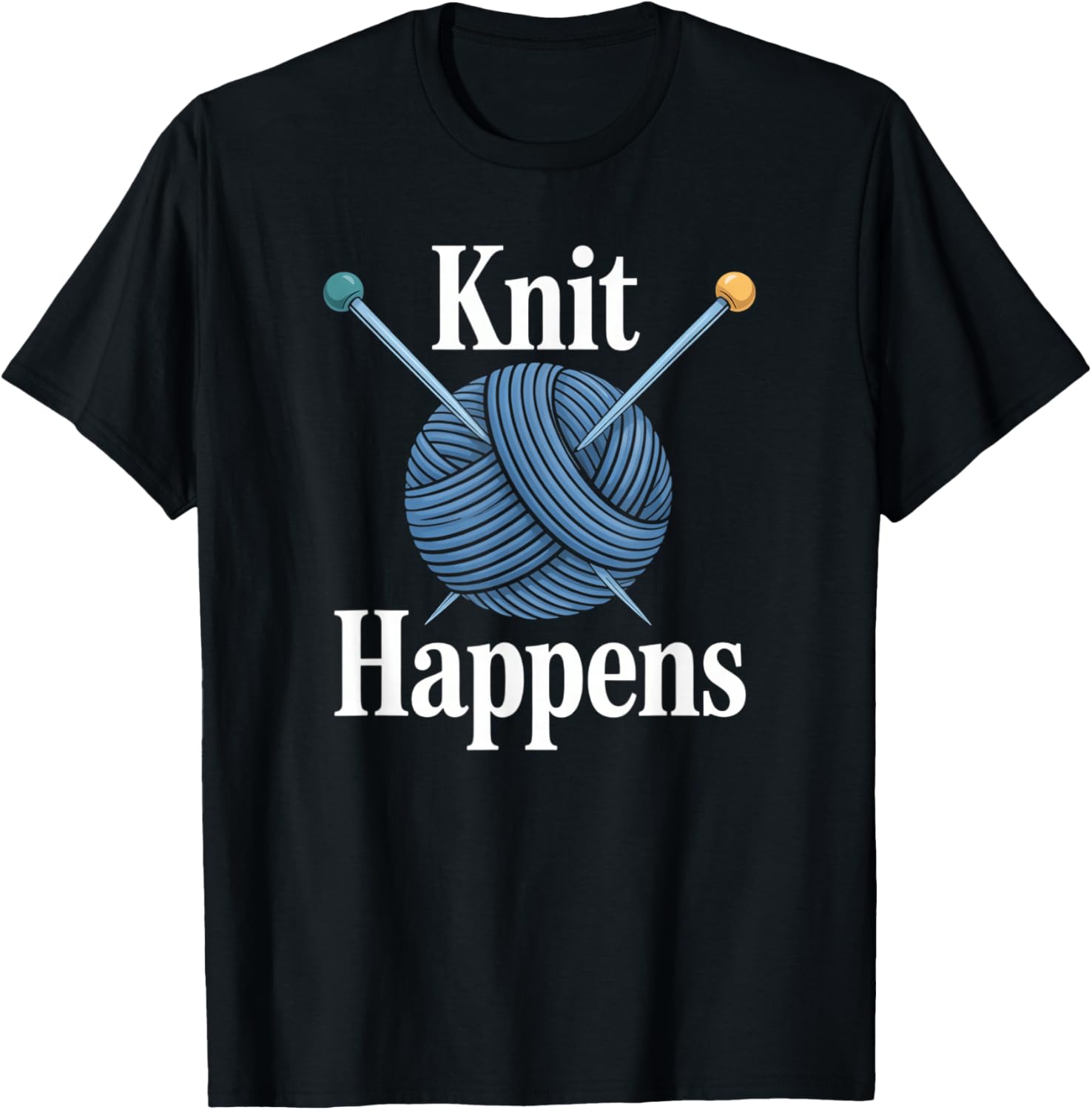 Knit Happens Knitting Crochet Crocheting Yarn Knitter Yarn Supply | Premium Quality | Customer Favorite