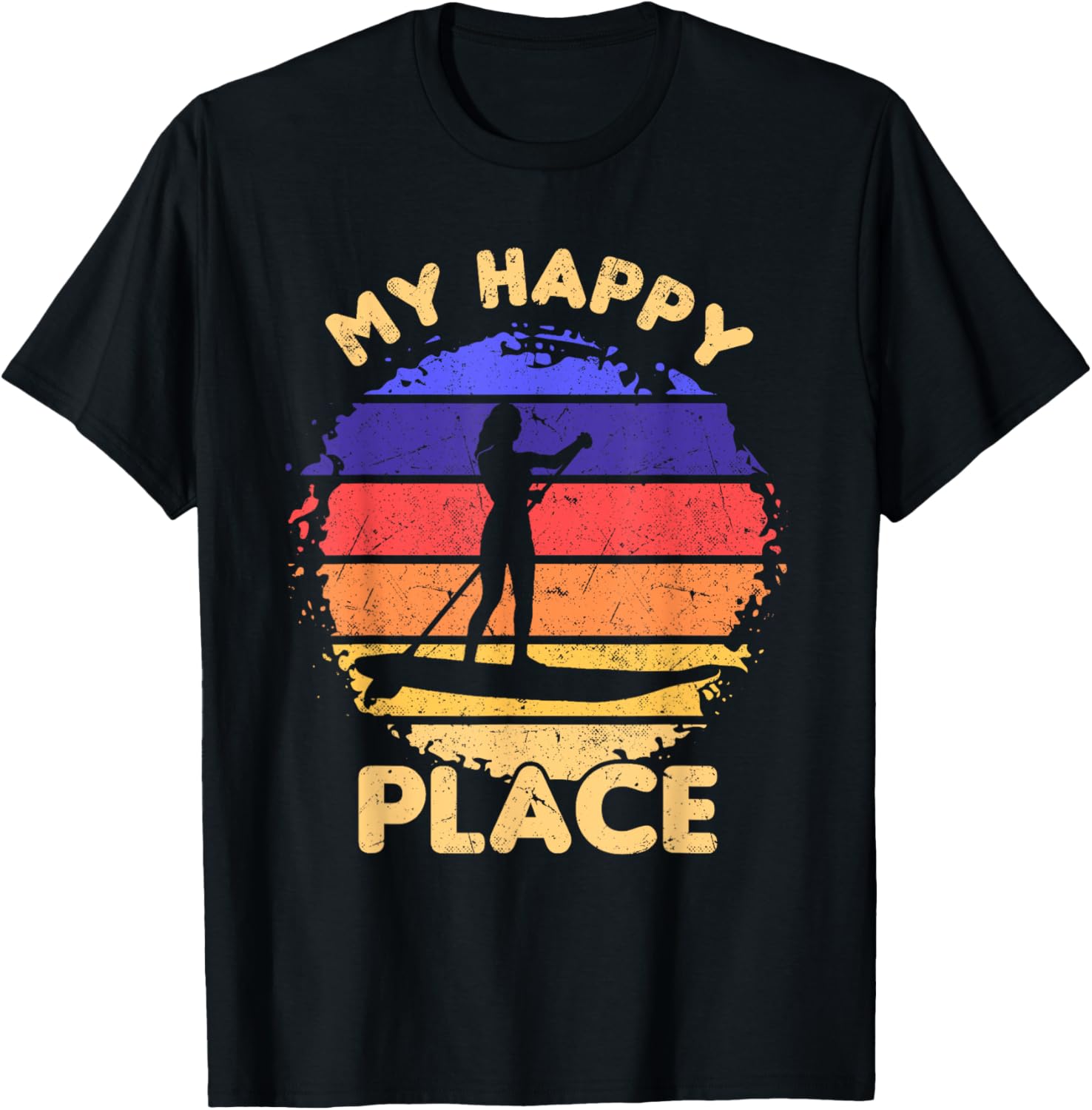 Water Sports My Happy Place Stand Up Paddle Board SUP Girl Apparel | High Search Volume | High CTR Boost