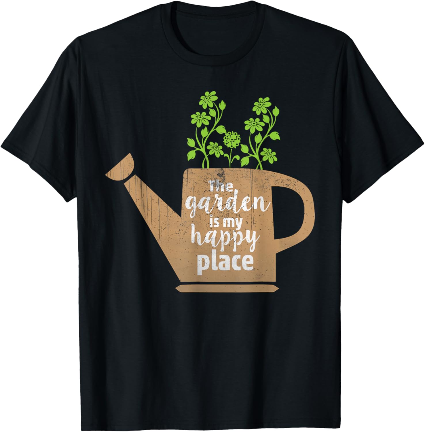 The Garden Is My Happy Place T-Shirt - Gift for Gardener T-Shirt | US Viral Pick | Top Rated Comfort