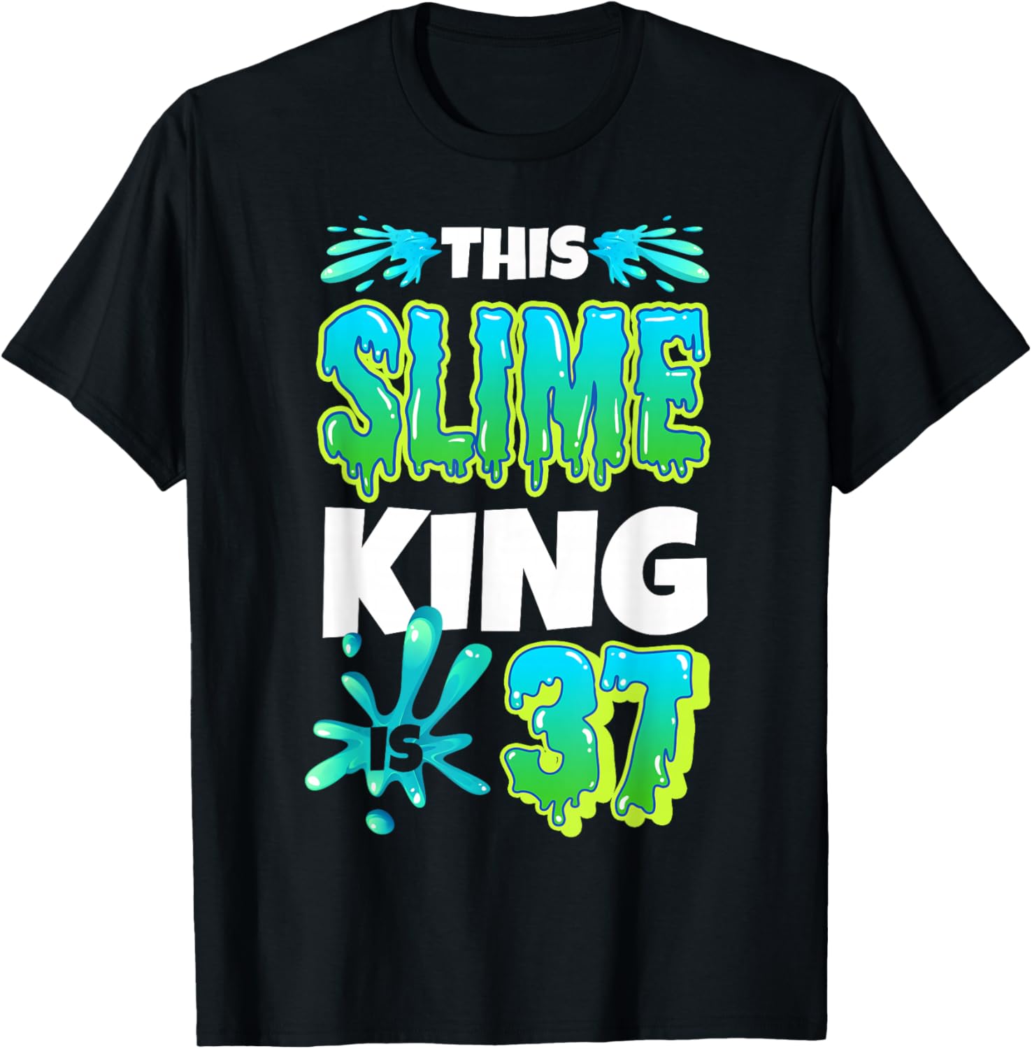 Slime 37th Birthday King Sensory Play Squish Maker Craft Goo Apparel | Premium Quality | Perfect Gift Idea