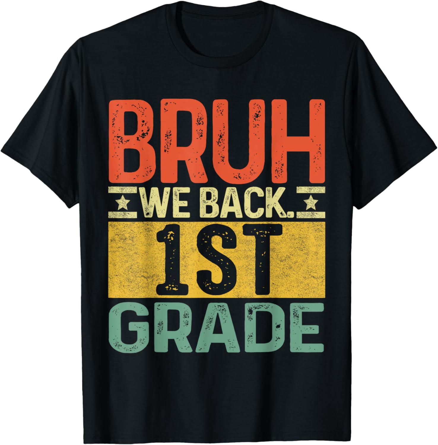 Bruh We Back 1st Grade First Day Of School Teachers Boys Apparel | Top Conversion Title | High CTR Boost