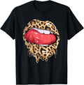 Dripping Lips Kiss Leopard Cheetah Print Funny Apparel Streetwear Style Hot Right Now
